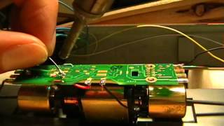 07012012 Advanced DCC  Custom Install into an Athearn Amtrak P42  Part 2 [upl. by Anastos]