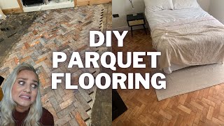 How to install reclaimed parquet flooring without removing the bitumen [upl. by Lezah]