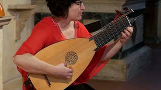 S L Weiss  Fantasie in c minor  Evangelina Mascardi baroque lute [upl. by Arykahs]