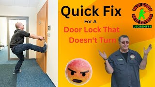 Quick Fix For A Door Lock That Doesnt Turn  fasteddyskeysexpress [upl. by Clarke291]