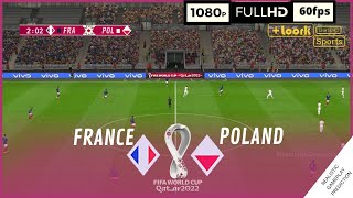 FRANCIA vs POLONIA  Copa Mundial Qatar 2022 • Octavos de final  SimulaciónRealista [upl. by Eva168]