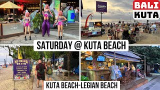 Bali Kuta Indonesia Beach 4K Walking Tour Today Saturday 2024 [upl. by Adniles120]