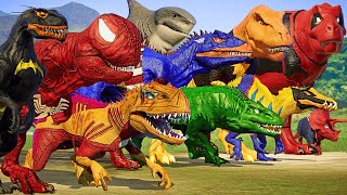 ALL SUPER HERO DINOSAURS SHOWCASE amp TOP 16 Deadliest Dinosaur Battle Royale [upl. by Ailsun]