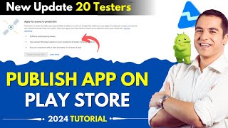 how to publish app on play store 2024  Play Console New Policy How To Publish App  20 Tersters [upl. by Joletta]