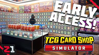 Opening My Own CARD SHOP In TCG Card Shop Simulator E1 [upl. by Zetrom]