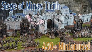 Siege of Minas Tirith  MEGA Battle Report  Middle Earth SBG [upl. by Tannie]