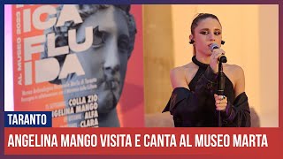 Angelina Mango visita e canta al Museo MArTA di Taranto 04102023 [upl. by Daisy]