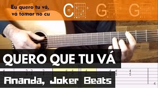 Ananda Joker Beats  Quero Que Tu Vá  Como tocar [upl. by Hite43]