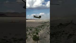 Chinook landing in the desert [upl. by Gish]