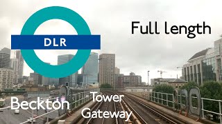 DLR  Beckton  Tower Gateway « Cab » Ride Full Length [upl. by Alakam169]