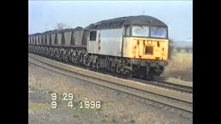 Trains around Knottingley April 1996 [upl. by Twitt]