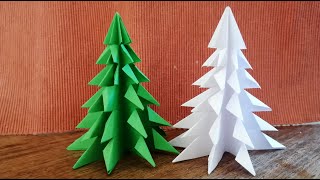 Cómo hacer un árbol de Navidad de Papel Fácil y Rápido Adorno de Navidad Tutorial 2020 [upl. by Skolnik681]