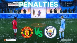 Manchester United  Manchester City Penalties Volta Football [upl. by Chaves]