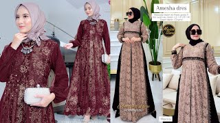 b19 REKOMENDASI GAMIS LEBARAN amp GAMIS KONDANGAN  MODEL GAMIS TERBARU [upl. by Eirffej630]