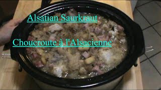 CHOUCROUTE À LALSACIENNE Homemade Alsatian Saurkraut [upl. by Attinahs]