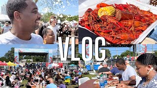 WEEKEND VLOG  CRAWFISH FESTIVAL  WE HAD FUN [upl. by Koss]