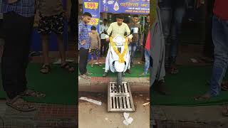 Bajaj chetak ev  New chetak delivery  White colour  chetak 2903 updated  viral video [upl. by Delgado]