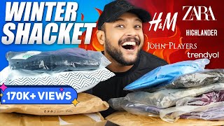 5 Best Stylish Winter SHACKETOVERSHIRTJACKET for Men 🔥 ZARA HampM Shacket Haul 2022  ONE CHANCE [upl. by Eidahs]