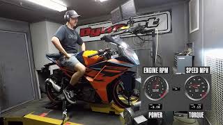 2022 KTM RC 390 Dyno Test [upl. by Nevanod939]