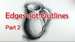 Drawing Basics Riveting Demonstration of How to Draw a Jug without Outlines PART 2 [upl. by Ikcin]