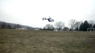 Geisingers Life Flight 4 inbound and landing at Mifflinburg Middle School for MVA [upl. by Bahner]