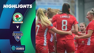 Durham Edge Past Rovers  Blackburn Rovers v Durham Highlights  Barclays Womens Championship [upl. by Yaya]