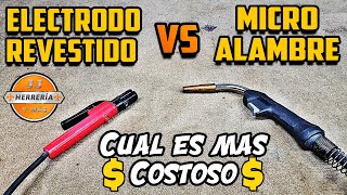 MICROALAMBRE vs ELECTRODO REVESTIDO Cuál Es Más COSTOSO 💵 [upl. by Ebneter]