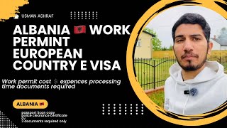 ALBANIA 🇦🇱 work permit process E visa albania workpermit evisa europe [upl. by Adnole]