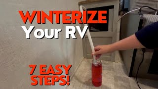 How to Winterize your RV or Trailer in 7 Easy Steps [upl. by Dualc]