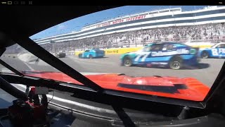 2024 Las Vegas NASCAR Cup  6 Brad Keselowski Ford Onboard  Crash [upl. by Kenimod]