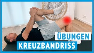 Kreuzbandriss  Übungen für zuhause Bänderriss Knie [upl. by Aluap435]