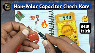 non polar capacitor testing  non polar capacitor check kare viral bktechnofriends [upl. by Bessie]