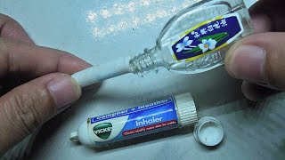 How to refill Vicks Inhaler Turn your empty Vicks Inhaler into White Flower Inhaler [upl. by Aeriela]