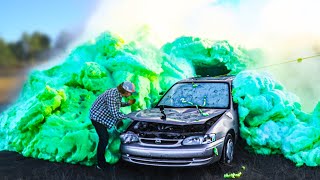 I Destroyed My Friends Car Using Elephant Toothpaste [upl. by Simpson556]