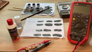 How to make conductive paint  Graphite powder  Nail Hardener or Acrylic Varnish [upl. by Lopez]