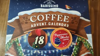 Barissimo Coffee Advent Calendar Day 18 Peppermint Mocha [upl. by Vassily]