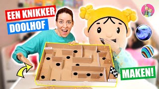 EEN KNIKKER DOOLHOF VAN KARTON MAKEN  3 Extra DIY Ideeën Voor Kinderen ♥DeZoeteZusjes♥ [upl. by Karlene]