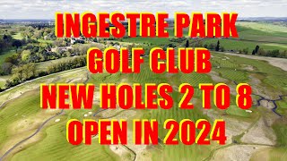 Ingestre Park Golf Course opens its new holes May 2024 See them from the air with DJI mini 4 Pro [upl. by Nide]