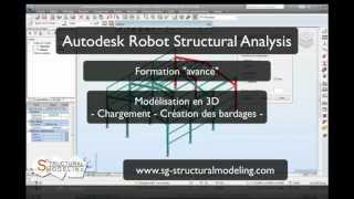 Autodesk Robot  Modélisation 3D dun bâtiment  04  Création des bardages [upl. by Good152]