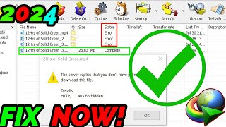 🔧 Fix HTTP11 403 Forbidden amp No Permission to Download Errors in IDM Updated [upl. by Neved]