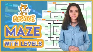 How to Make Maze Game with Levels in Scratch  Scratch 3 Tutorial [upl. by Teddy]