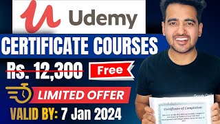 Free Udemy Certificate Courses 2024  New YEAR Udemy Offer  Learn New Top Skills Online [upl. by Proctor259]