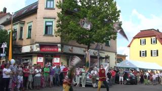 Die Fahnenschwinger aus Oria beim 40 Lorcher Löwenmarkt [upl. by Frech]