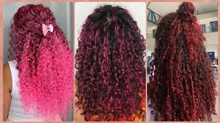 Stunning Curly Hair Color Ideas for Summer  Bold and Beautiful Curly Hair Color Transformations [upl. by Einned2]