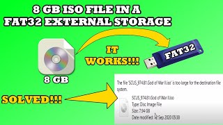 How To Fit Large ISO file into FAT32 Storage [upl. by Benn714]