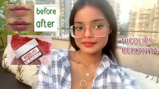 Nicolas lip scrub  Nicolips lip lightening scrub review how to get pink lips naturally 🎀 [upl. by Ednutey195]