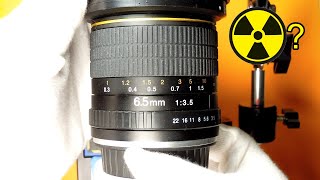 Testing lenses for radiation  Opteka 65mm F35 Fisheye lens [upl. by Zerdna]