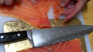 How to Roll Salmon slices into Rosettes [upl. by Elleinad]