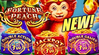 NEW MISCHIEVOUS OR RUDE MONKEY TRIPLE FEATURE FORTUNE PEACH LIAN LIAN FA Slot Machine KONAMI [upl. by Seluj119]