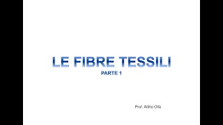 Le fibre tessili  parte 1 [upl. by Markson]